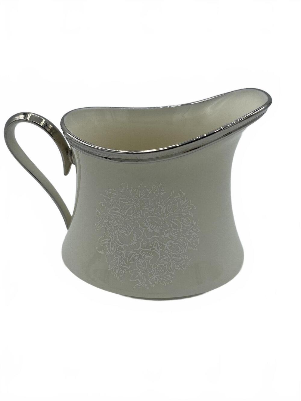 Vintage Lenox Moonstone Platinum Porcelain Creamer Pitcher